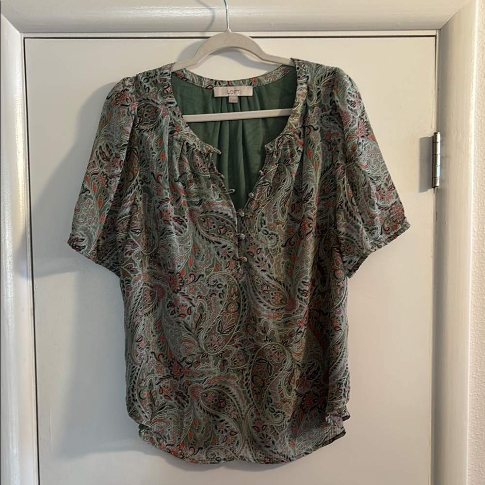 LOFT Paisley Print Top